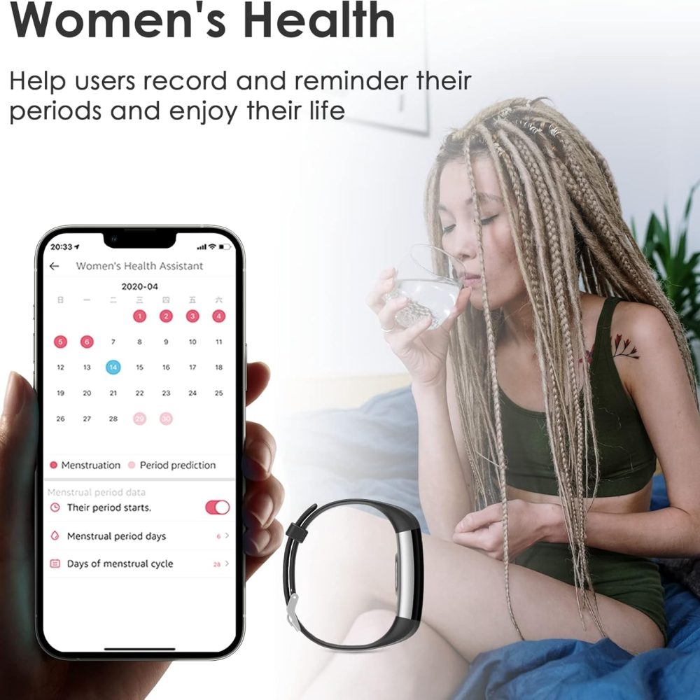 Fitness Tracker for Men and Women,Fitness Watch Waterproof with Activity Tracker and Sleep Monitor,Smart Watch for Android and iOS Phones - Image 5