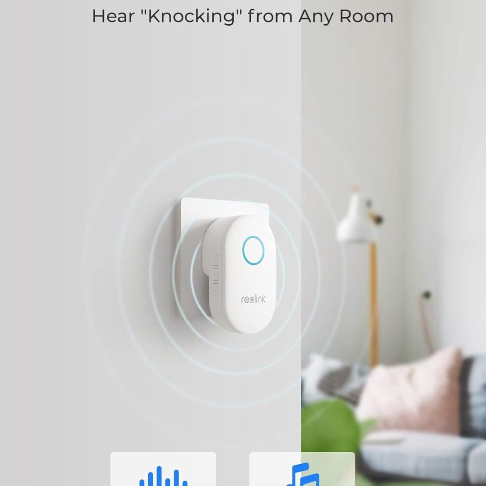 REOLINK Video Doorbell WiFi Camera - Wired 2K Outdoor, 5G&2.4G WiFi, 4:3 Wide View Angle, Smart Detection, Local Storage, No Subscription Front Door Home Security, Customized Chime V2 - Image 8